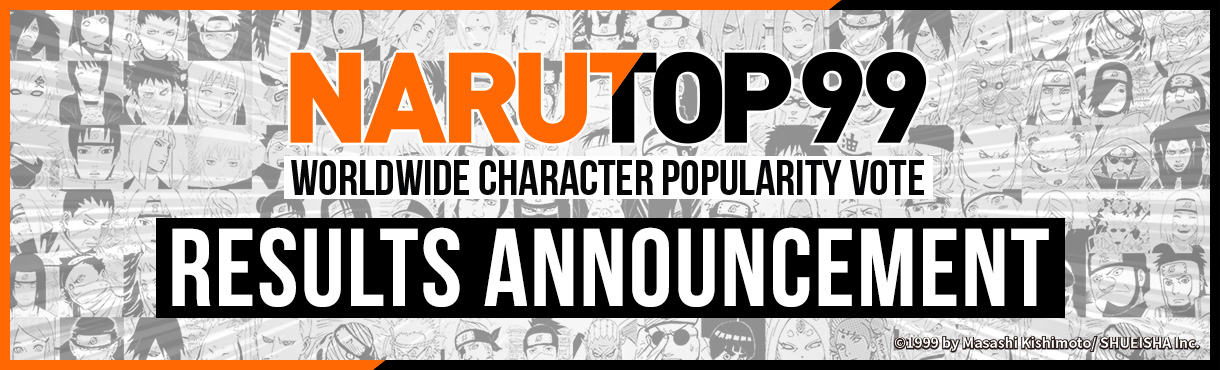 Anime News And Facts on X: NARUTO TOP 99 a worldwide characters  popularity poll featuring all Naruto characters announced for 20th  Anniversary Celebration. The Number 1 characters will receive a Special  Short