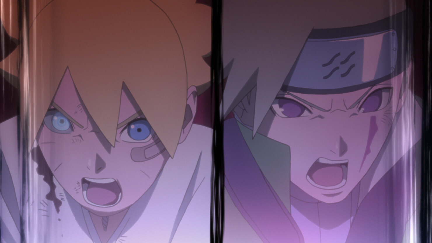 Boruto Mitsuki e Kagura VS Shizuma, Filho do Kizame. Legendado PT 🇧#