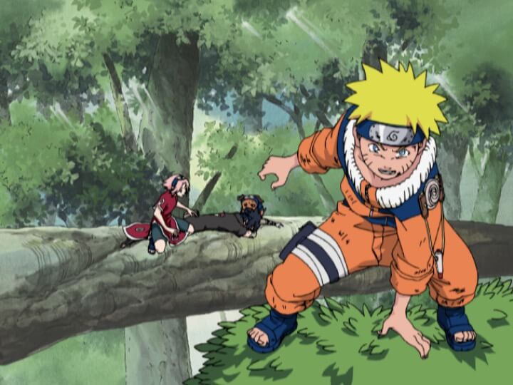 Naruto ep 75 - Naruto Clássico Episódio 75 - Pressionado ao Extremo! Sasuke  vs Gaara 