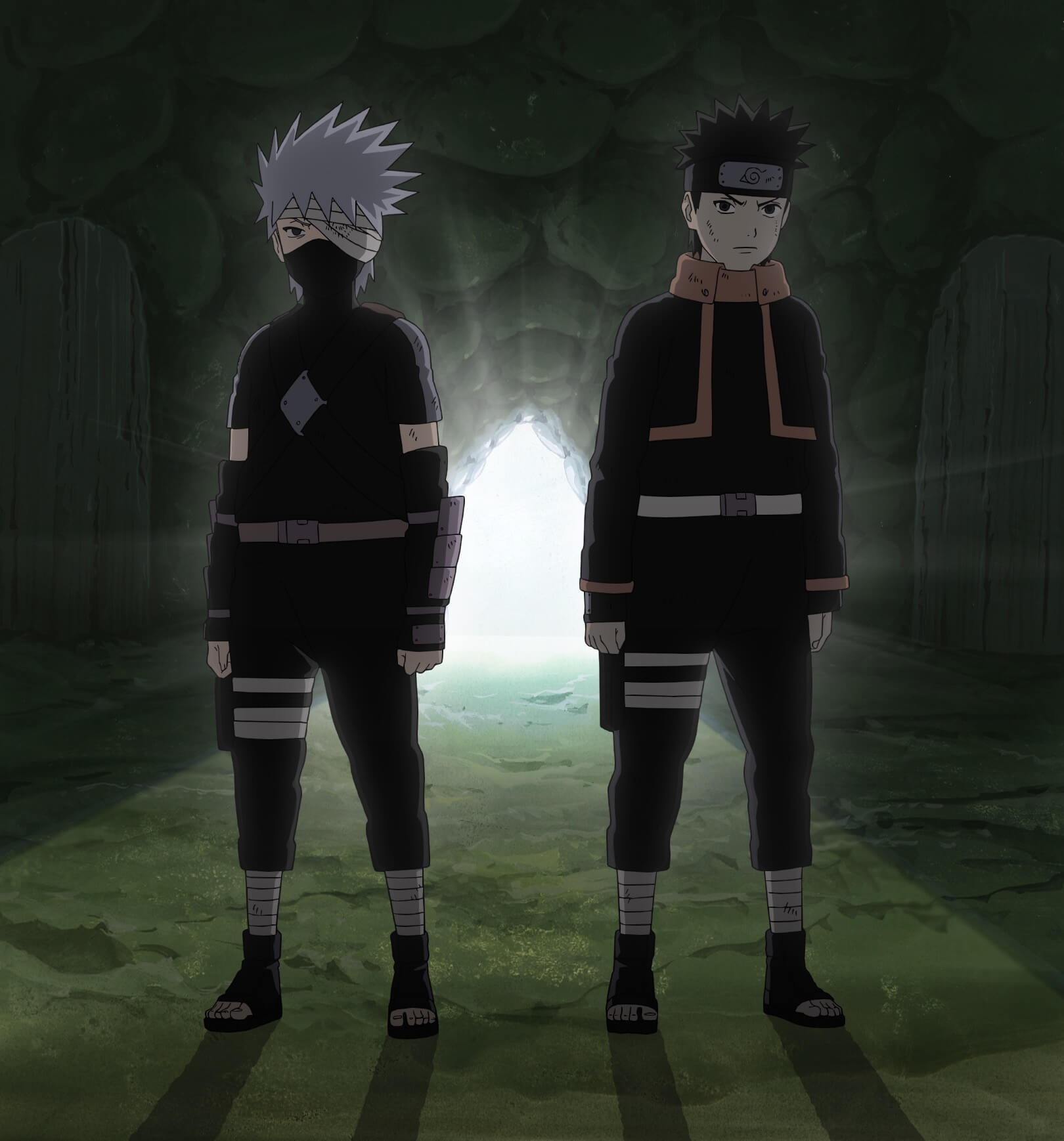 obito and kakashi fight