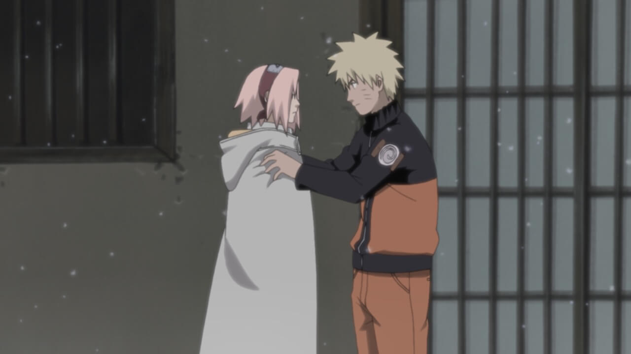 boruto pegando a sakura