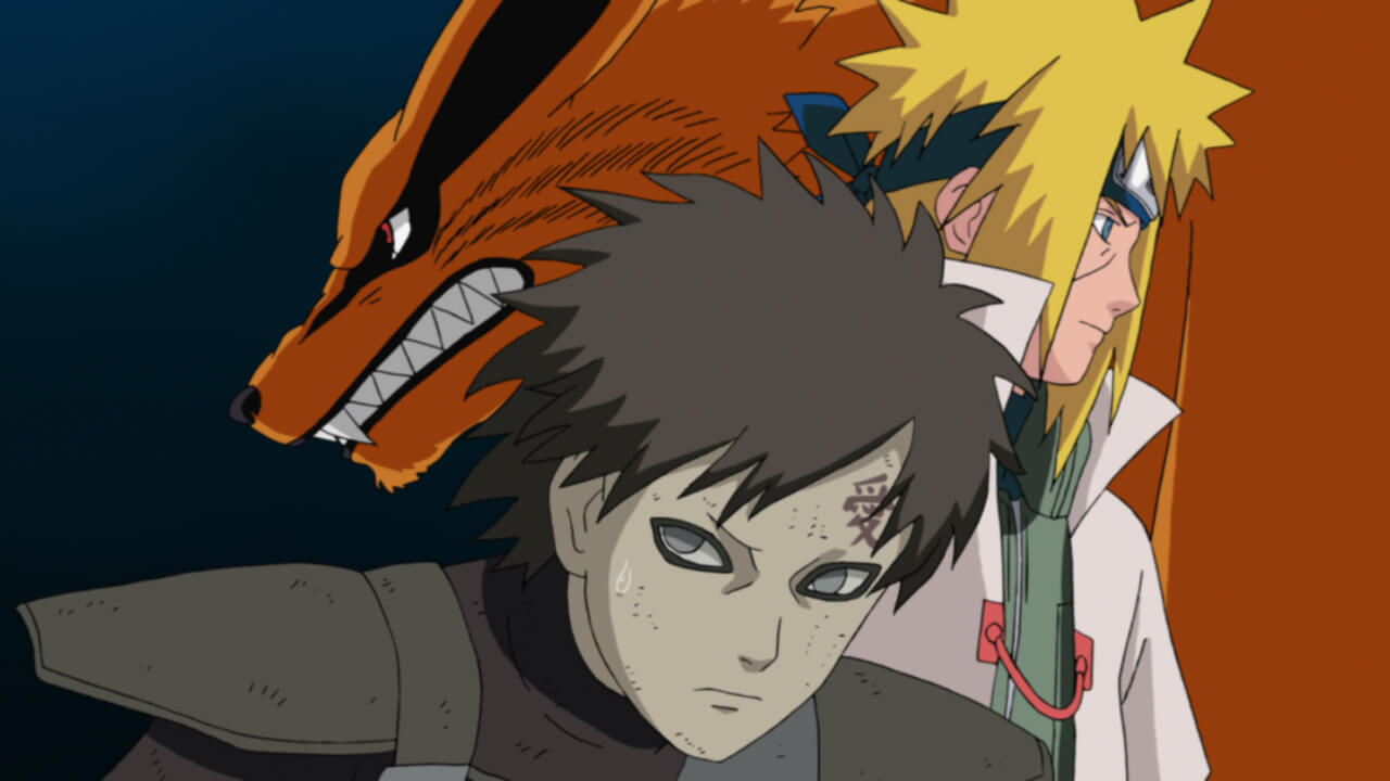 Gaara only Minato's Kurama can save Naruto