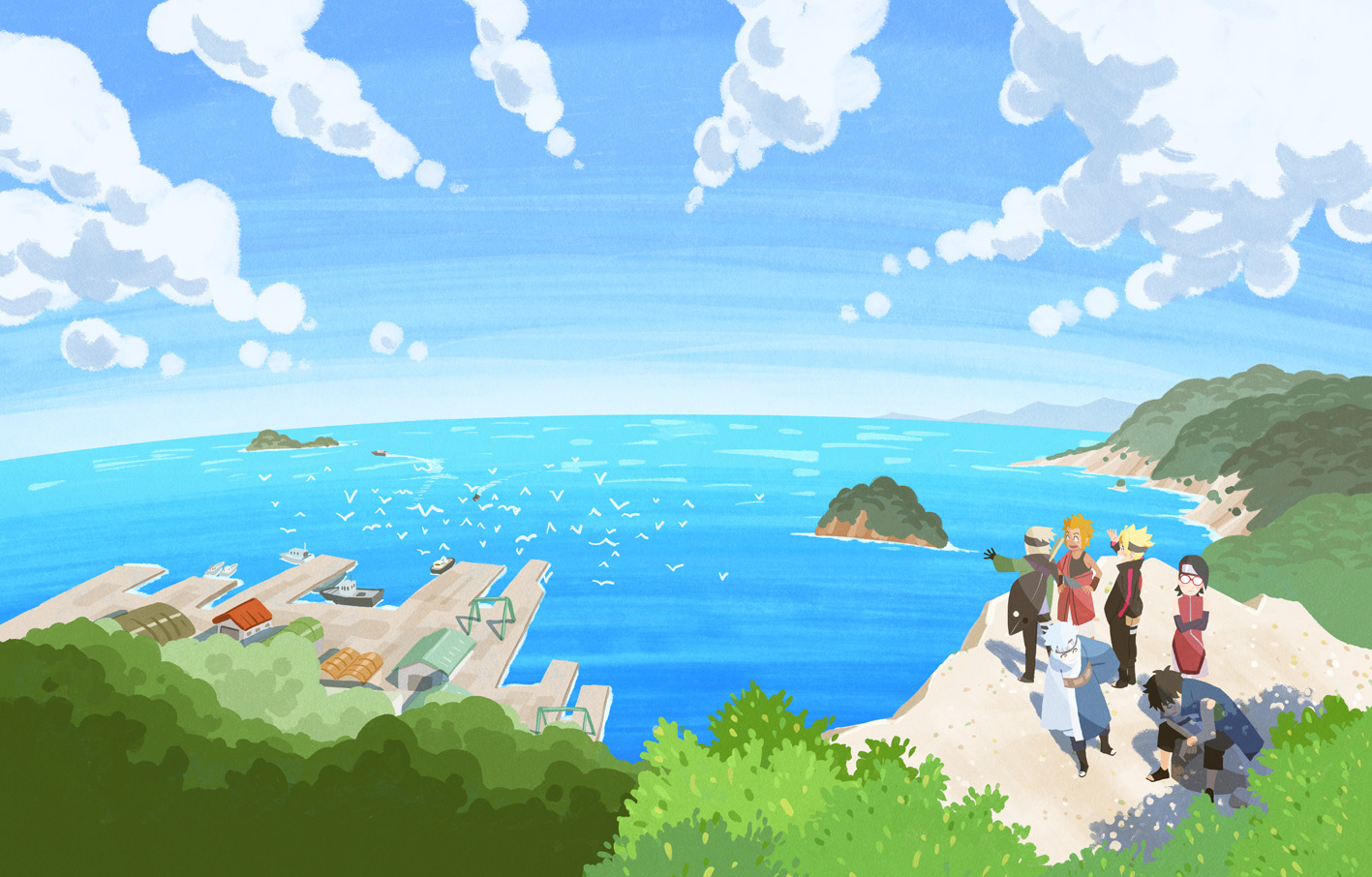 Dvd Box 14 西尾鉄也描きおろしイラスト解禁 Naruto Official Site Naruto ナルト Boruto ボルト オフィシャルサイト