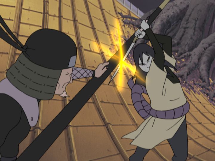 orochimaru vs hiruzen 