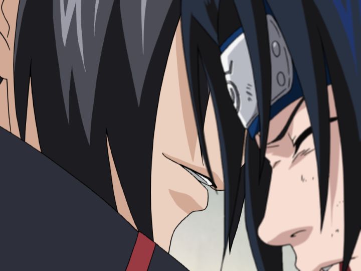 Sasuke attacked Itachi until he was knocked unconscious by Itachi