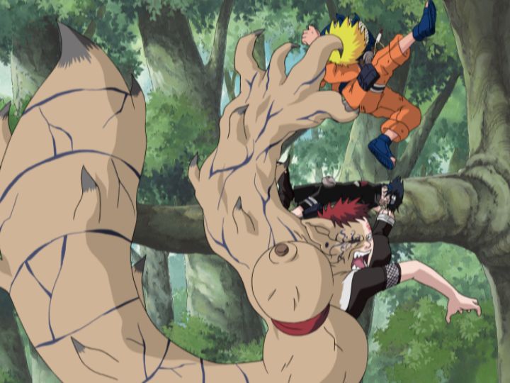 Naruto clássico naruto vs gaara parte 2
