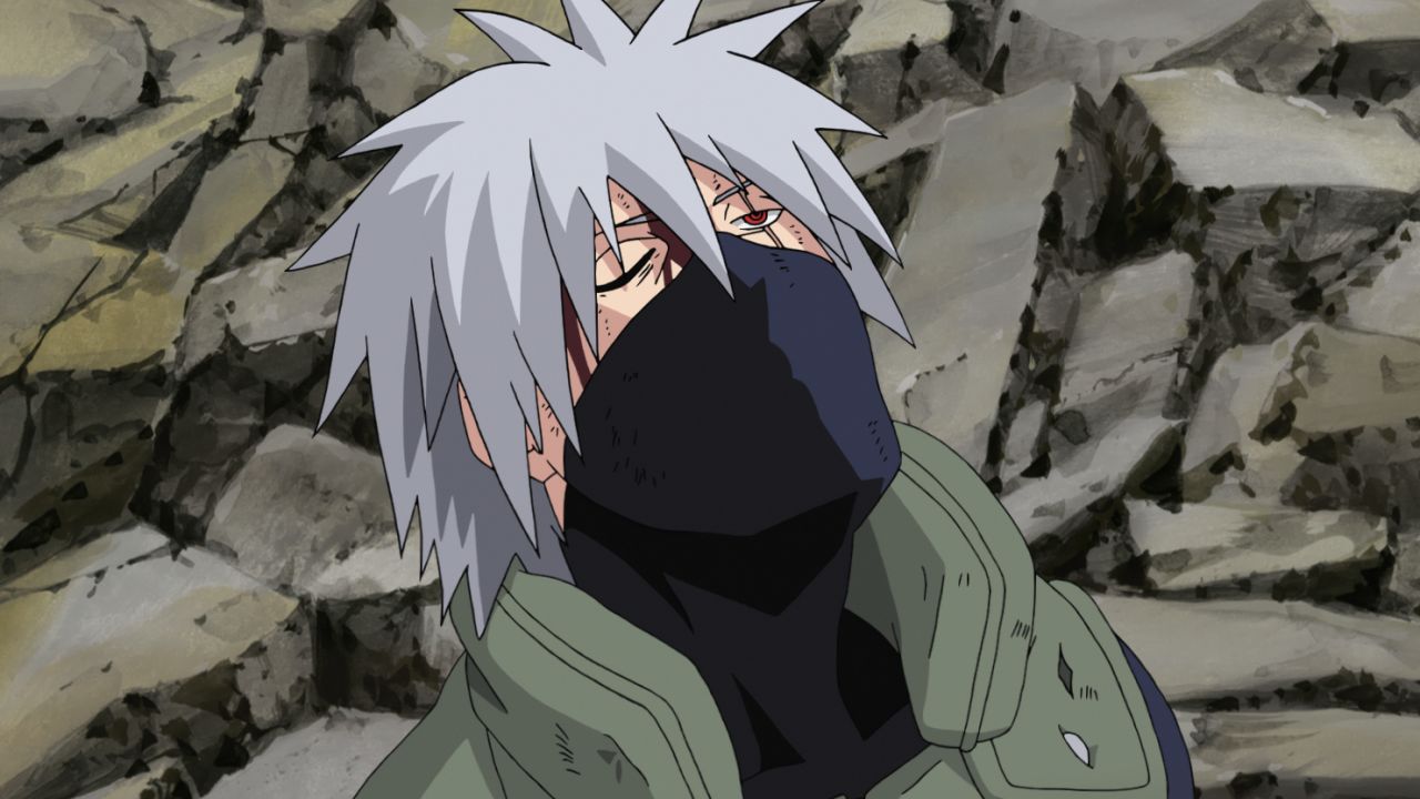 Kakashi Protects Iruka From Pain 