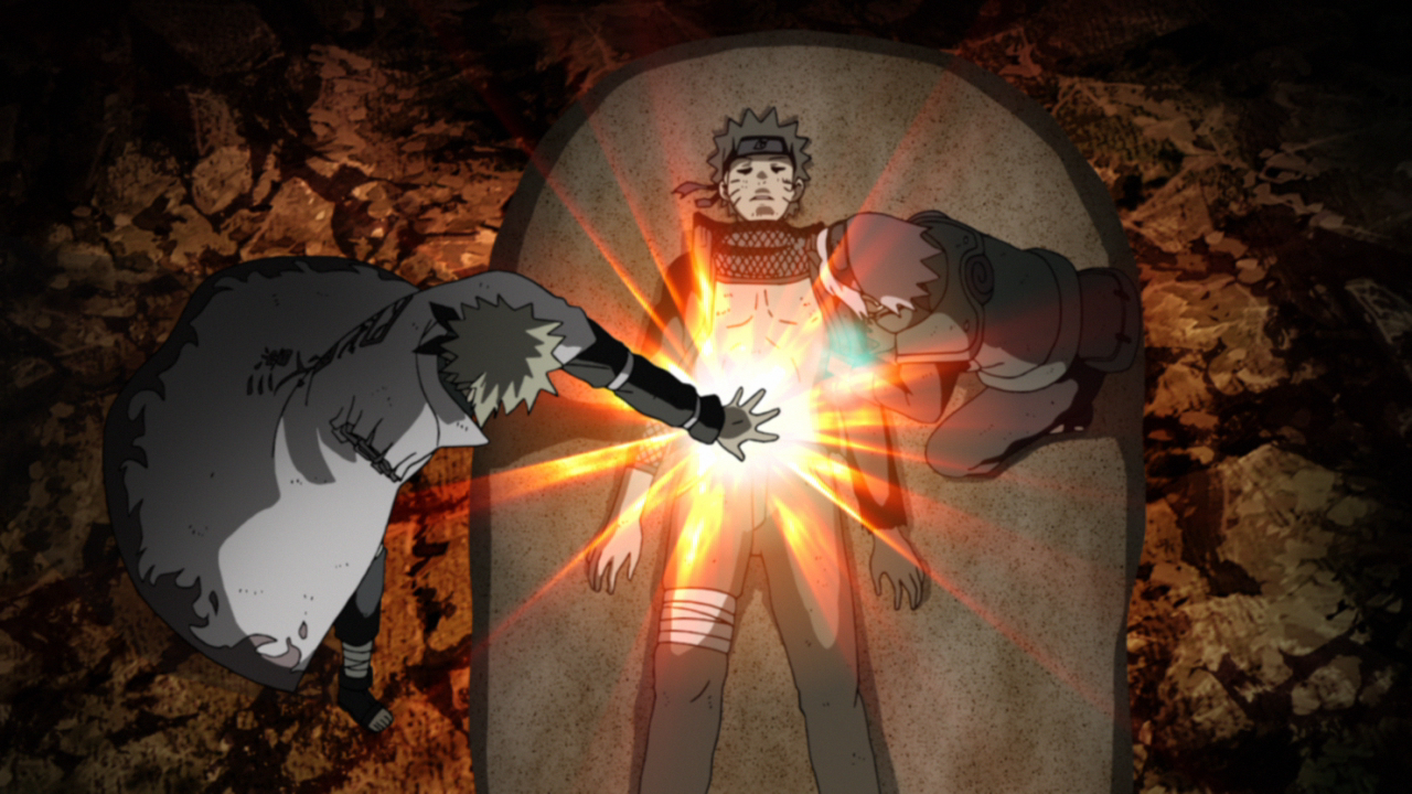 Gaara only Minato's Kurama can save Naruto
