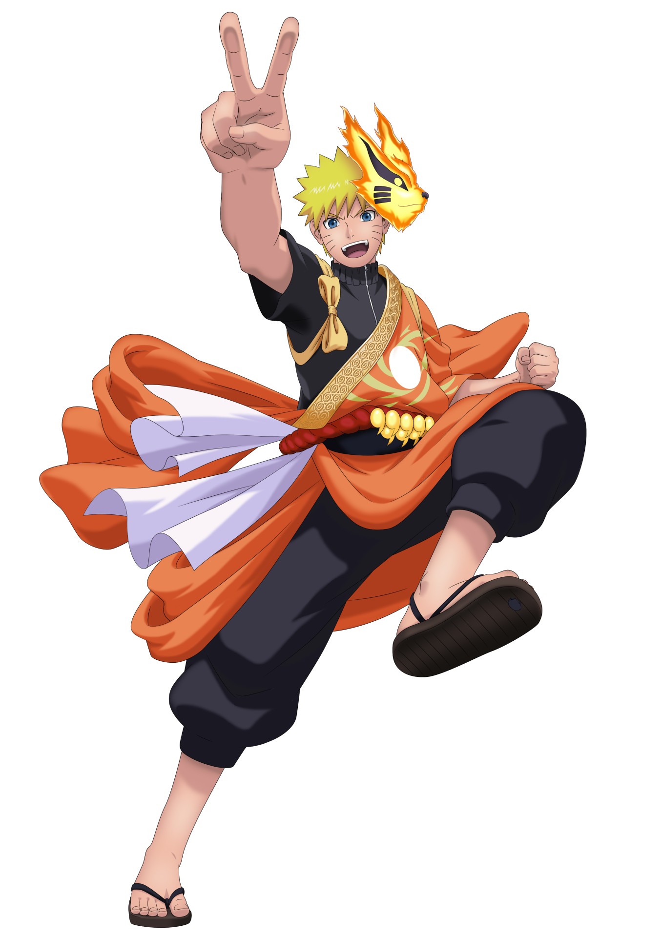 Naruto Uzumaki Naruto Shippuden Animation 20th Anniversary Costume