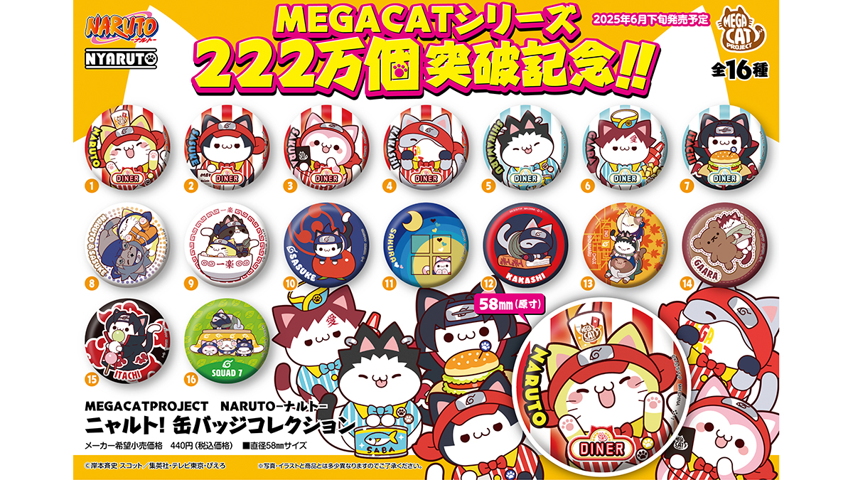 MEGA CAT PROJECTニャルト！より缶バッジコレクションが登場 