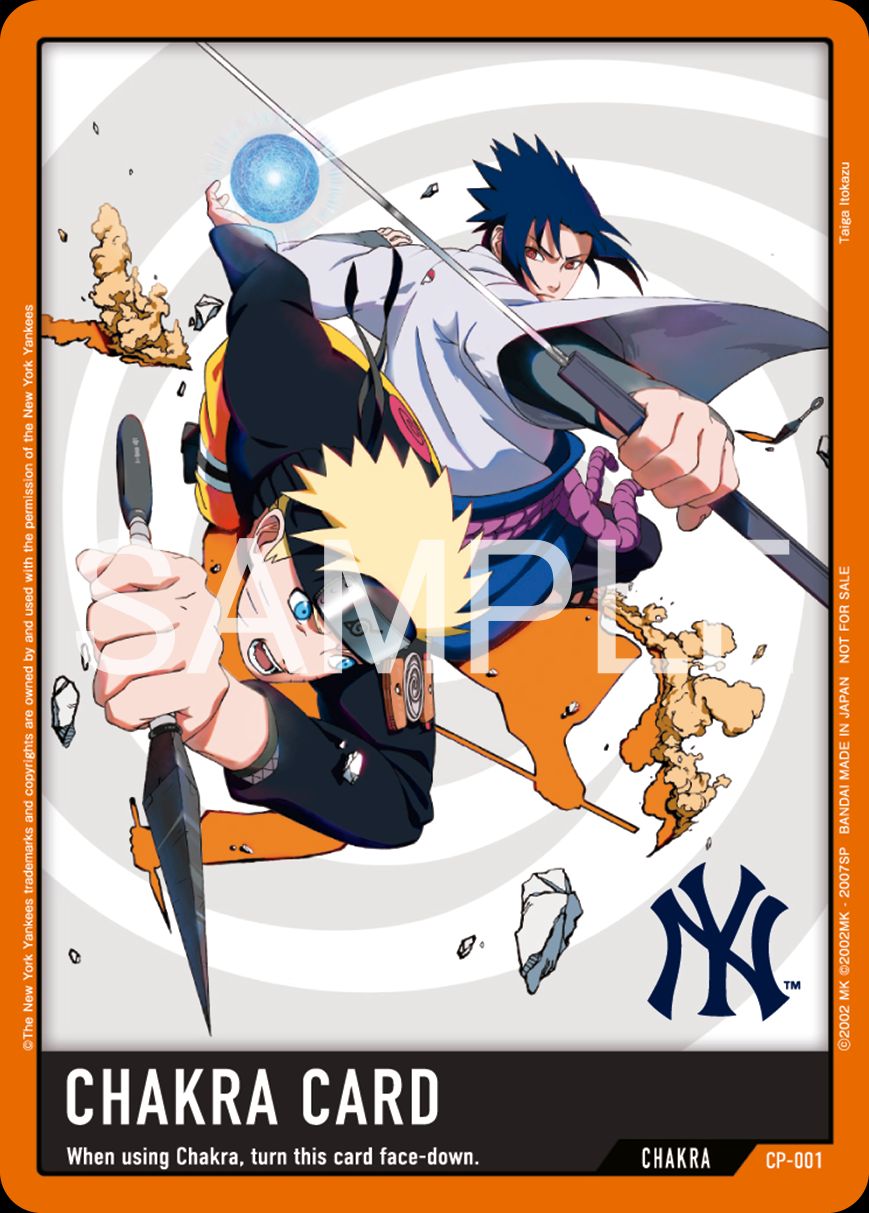 NARUTO 官方公布的 NARUTO x YANKEES GAME NIGHT 視覺